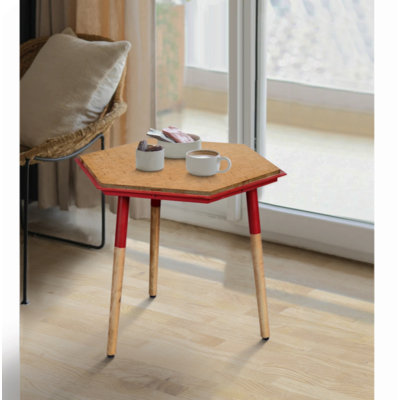 Table d'appoint Paige Hexagon Illusion