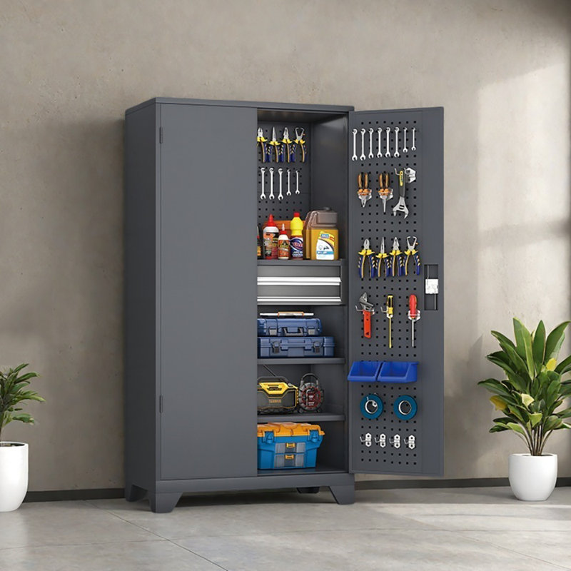 Garage Storage Locker Parking Lockers, Grey