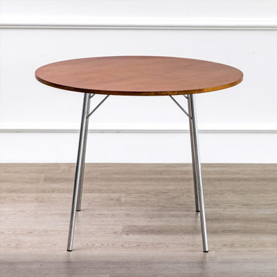 Burlywood Round Solid Wood Dining table