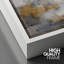 Abstrait, neutre, gris doré, horizon, paysage, images de salon calmes, impression sur toile encadrée-126055193-126055194