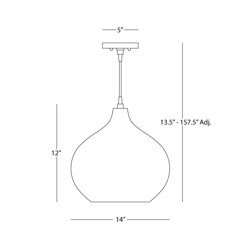 Dal 1 - Light Pendant, Polished Nickel/Black, Polished Nickel