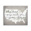 Carte des États-Unis «Rustic Americana Cursive» par Lil 'Rue - impression-70684162-70684163