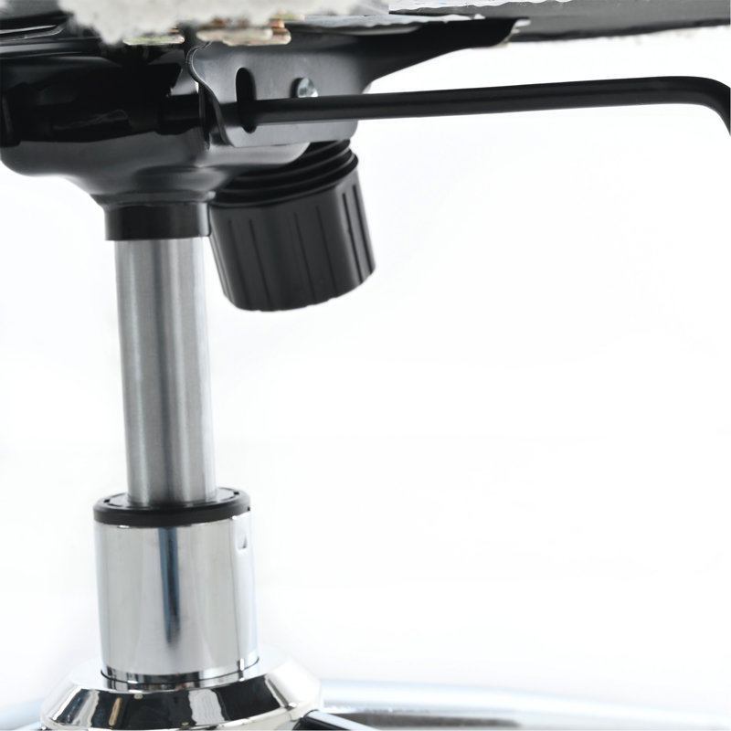 Fauteuil pivotant à 360 °, réglable en hauteur, fauteuil pivotant, tissu de bureau, White