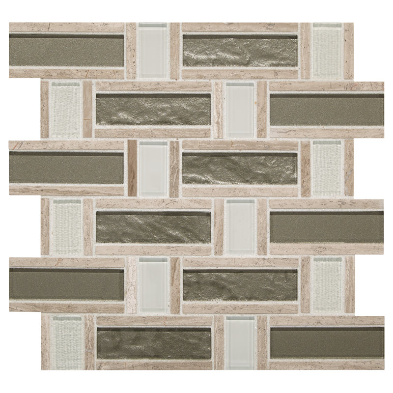 Carreau de mosaïque natté 12 po x 12 po