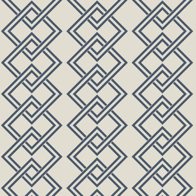 Mod Block - Oxford Blue Wallpaper