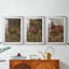 Imprimé animalier rétro - impression encadrée de qualité supérieure sur mesure mat - 3 pièces-760812952-760812933