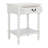 Solid Wood Top End Table with Storage-1683813238