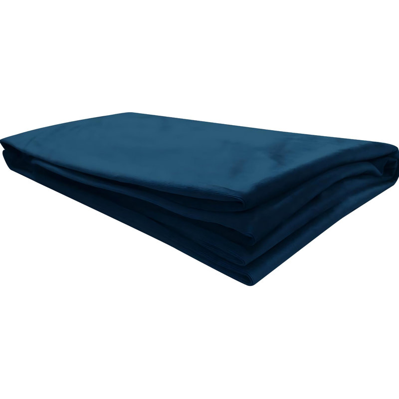 Velvet Standard Pillow Case, Blue, 50cm x 100cm