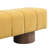 Multi - Purpose Yellow Chenille Bench, 300 Lbs Weight Capacity, No Assembly, Floor , 50" Length For Bedroom And Entry Capacity Stool, Length, Valuable In Dining Room-375035026