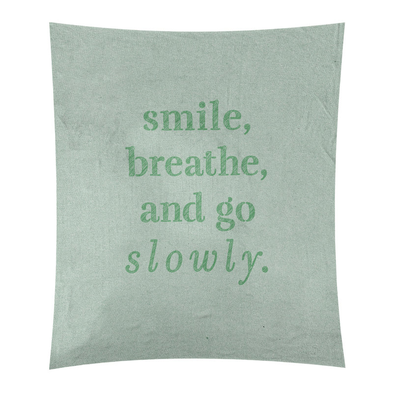 Tapisserie de polyester à quote-main lente, H 104 po x l 88 po, Vert