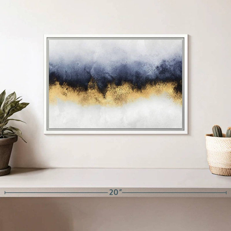 Ciel I, Cadre flottant blanc, 13 po x 9 po