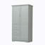 Armoire de rangement haute et large Geddy avec portes pour salle de bain / bureau-1841459412
