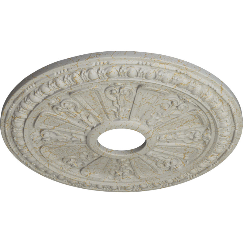 Endurathane Richmond Ceiling Medallion, 18"OD x 1 3/8"P (Fits Canopies up to 2 5/8"), Hand-Painted Cloud Burst Finish