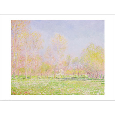 «Spring in Giverny», 1890 par Claude Monet, art mural sur toile