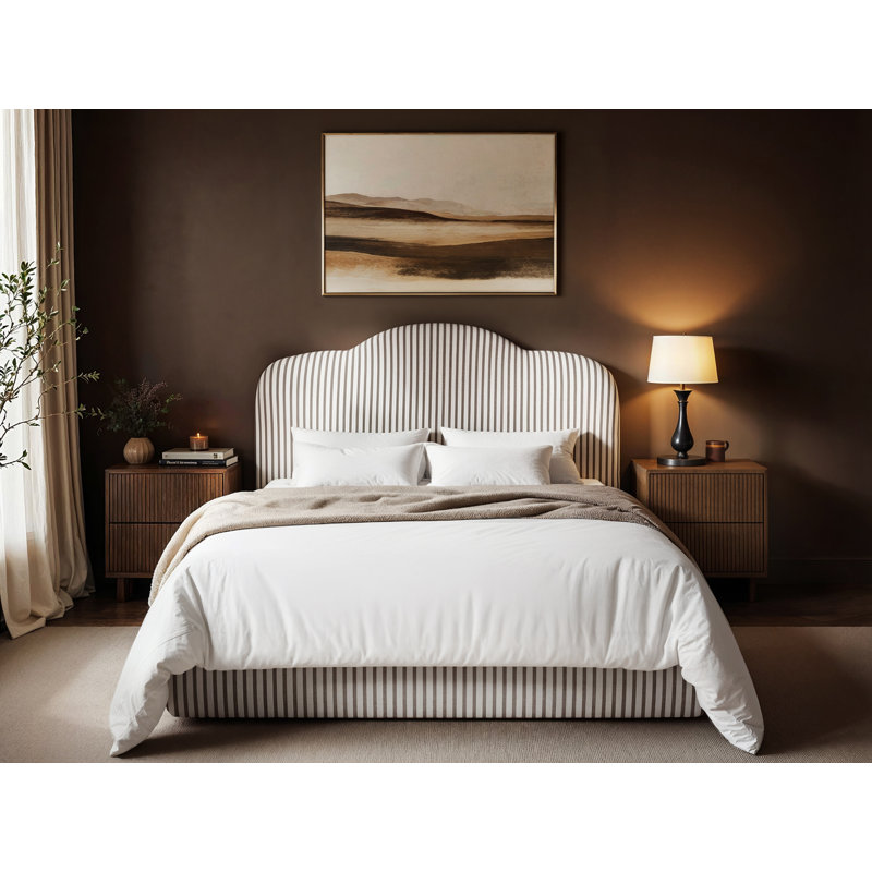 Skylynn Cloud Ottoman Double Bed Brown, Double