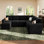 Canapé modulaire en velours avec rangement en U