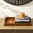 Rectangle Wooden Geometric Trays With Metal Handles