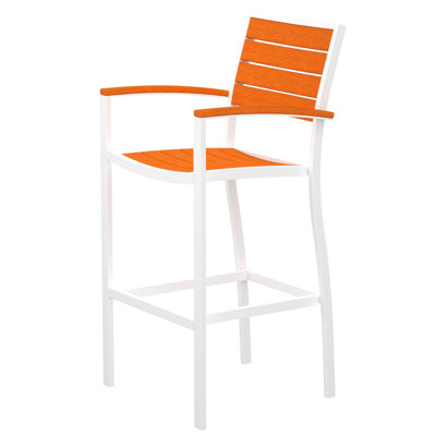 Chaise avec accoudoirs de bar POLYWOOD Euro