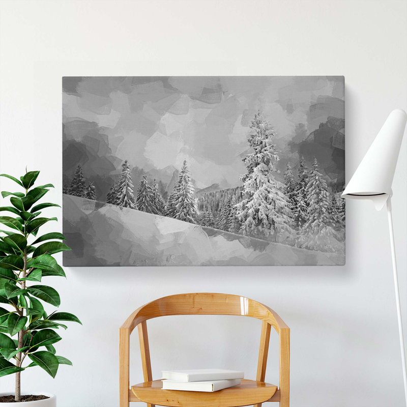 Mystical Woods In Abstract - Wrapped Canvas, 40cm H x 60cm W x 3cm D