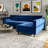 Antenore Velvet L-Shaped Sectional-363451830-363451826