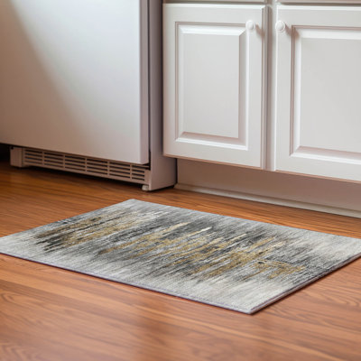 Premium Machine Washable Prisco Gray Rug