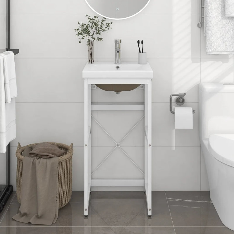 Haff 400mm Single Bathroom Vanity with Basin, White