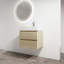 Meuble-lavabo mural avec lavabo en résine-316823234