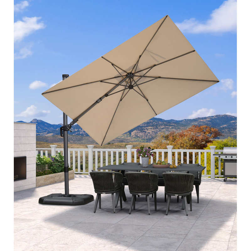 182cm X 304cm Rectangular Cantilever Parasol, Beige
