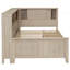 Lit de jour en bois avec tablettes de rangement et 3 tiroirs-623656729