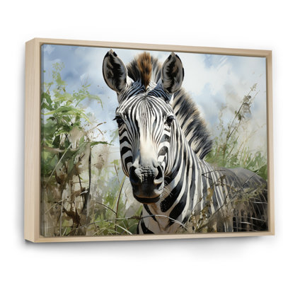 " Zebra Stripes In Jungle "