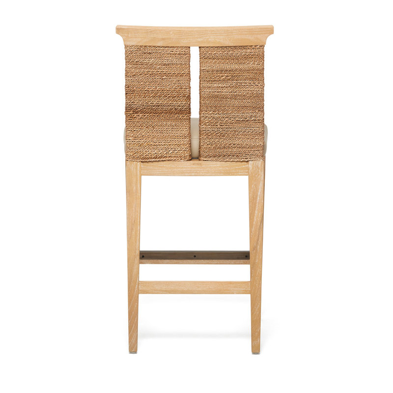Reed Counter Stool, Cream Seat/Saddle Frame