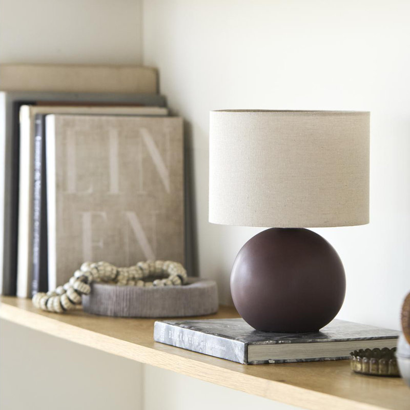 Pramit Accent Table Lamp, Brown
