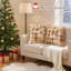 Ensemble de 2 housses de coussin en fausse fourrure de lapin 18 po x 18 po pour canapé et lit-117600097