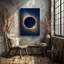 Toile, scène d'éclipse solaire à couper le souffle avec un art dramatique circulaire sombre, silhouette de la lune-1481890653