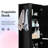Black Bathroom Cabinet With Adjustable Shelf And Hook - Structured Tall Storage Classified