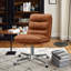 Faux Leather Swivel Desk Chair-2131498862