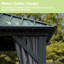 Gazebo de 3 m (10 pi) en métal avec toit double pour patio, cour arrière, terrasse, pelouse - Happy Materials Activity