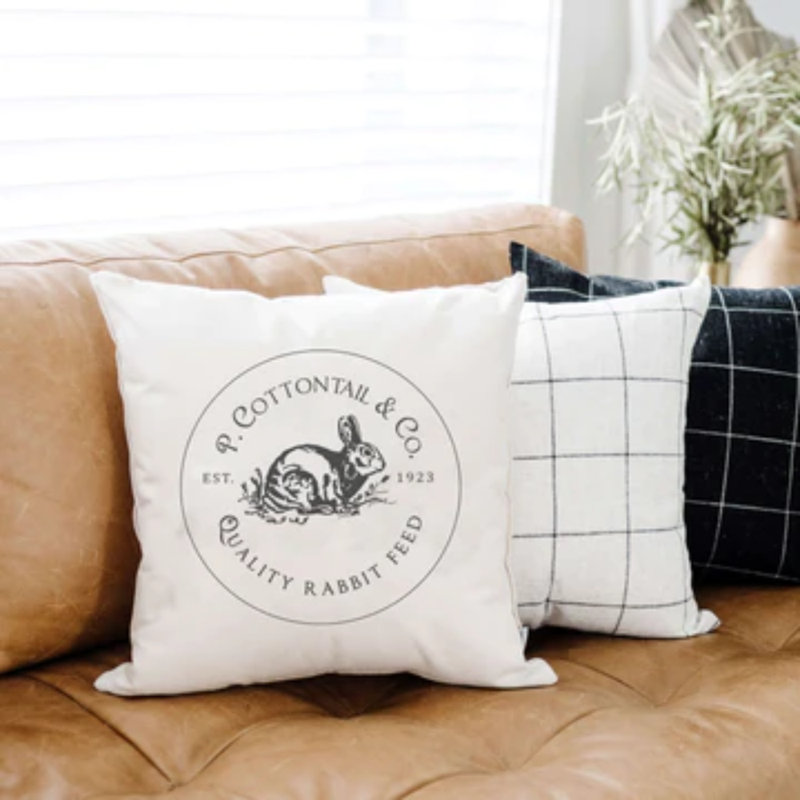 Housse de coussin en coton  No Pattren