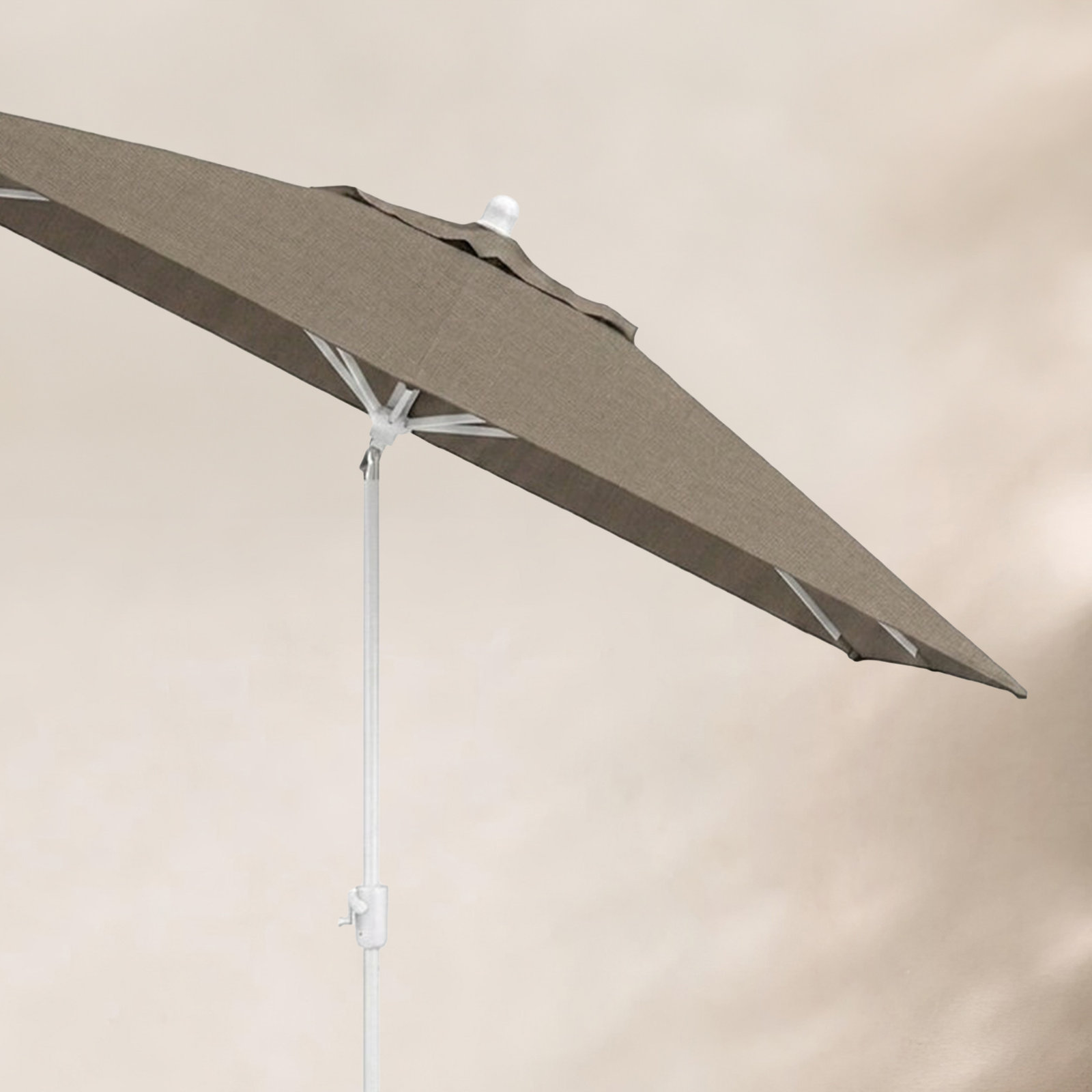 Olivier 9.7' Umbrella, White Sand, Canvas Taupe Sunbrella® Canvas