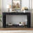 U_Style 59.8'' Modern Oak Veneer Console Table With 3 Drawers,Farmhouse Entryway Table With Shelf,Wood Sofa Table With Semi-Circular Design, Suitable For Living Room,Hallway,Entryway, Foyer, Corridor-790859351