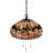 3 - Light Glass Dome Chandelier