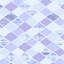 Tapis bleu / mauve / gris à motif géométrique rectangulaire en polyester tissé à plat 4 pi 7 po x 7 pi 3 po Aaidan