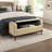 Brown Lift Top Storage Bench, Mid-Century Modern Style, Solid Wood Frame With Walnut Finish, Bedroom Upholstery,-299241806