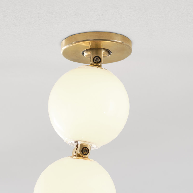 Perle 240 Chandelier, Hand Rubbed Antique Brass, 2700K