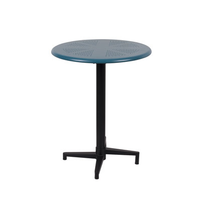 Round Metal Folding Outdoor Balcony Table , in. W in. D