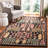 Donnett Southwestern Handmade Tufted Wool Black/Red Area Rug-792174675