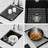 Undermount Single Bowl Quartz Kitchen Sink 14.68" X 17.85" 8.32" Black Granite Composite High - End Material Non Scratch Reduces Dirt Package With Installation Guide Thick Stone Eliminates Vibration