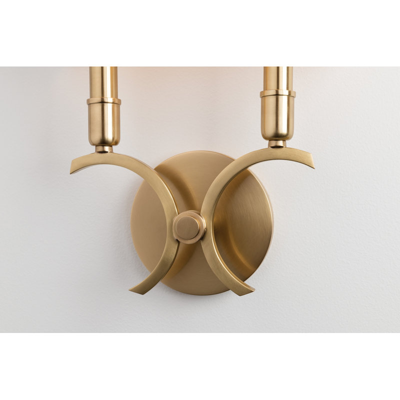 Gwen Armed Sconce, Aged Brass
