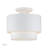 Acklin 2 Light White Medium Semi-flush-135025498-135025499