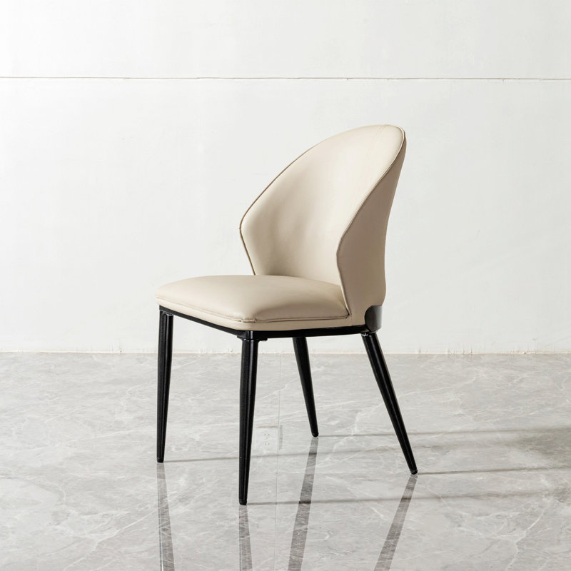 Ensemble de 2 chaises de salle à manger rembourrées, chaises d'appoint avec dossier pour la maison